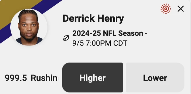 NFL season-long player props - Derrick Henry